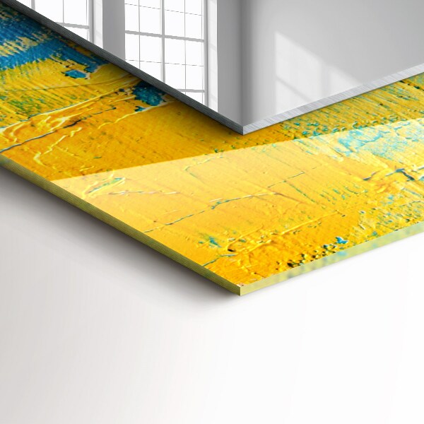 Lustro ścienne dekoracyjne prostokątne Abstrakcyjny obraz olejny