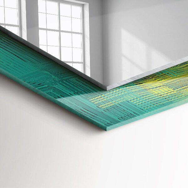 Lustro z drukowaną ramką prostokątne Abstrakcyjna kompozycja kolorów