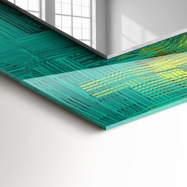 Lustro z drukowaną ramką prostokątne Abstrakcyjna kompozycja kolorów