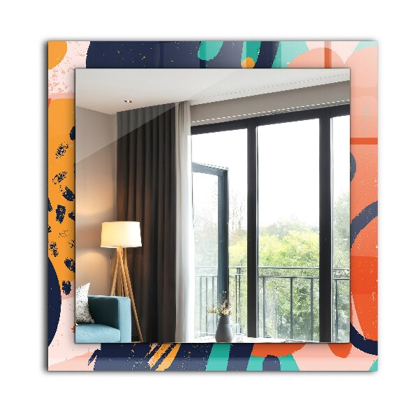 Lustro dekoracyjne prostokątne Abstrakcyjny obraz olejny