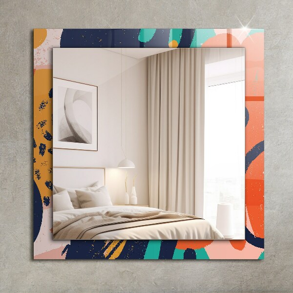 Lustro dekoracyjne prostokątne Abstrakcyjny obraz olejny