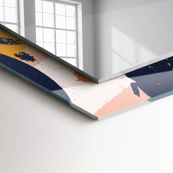 Lustro dekoracyjne prostokątne Abstrakcyjny obraz olejny