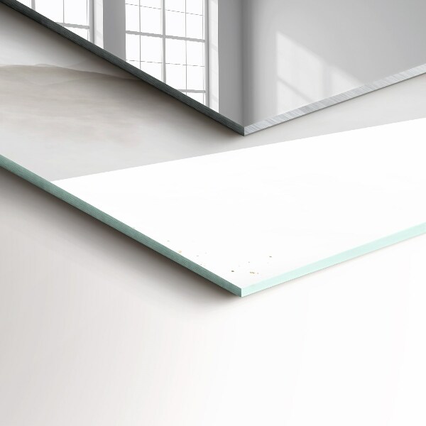 Lustro z drukowaną ramką prostokątne Szary marmur