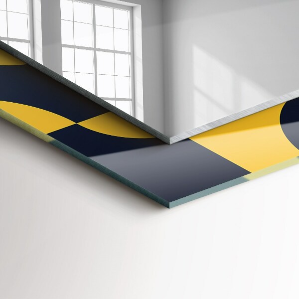 Lustro dekoracyjne prostokątne Abstrakcyjny motyw geometryczny