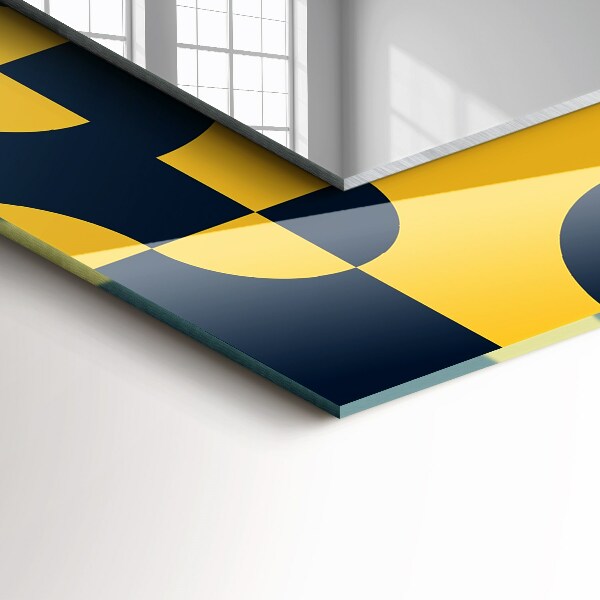 Lustro dekoracyjne prostokątne Abstrakcyjny motyw geometryczny