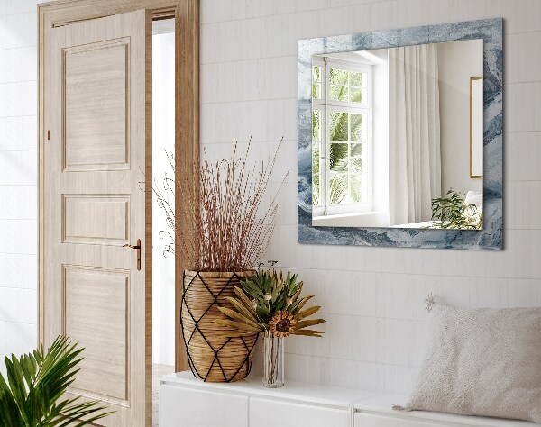 Lustro z nadrukiem prostokątne Odcienie marmuru