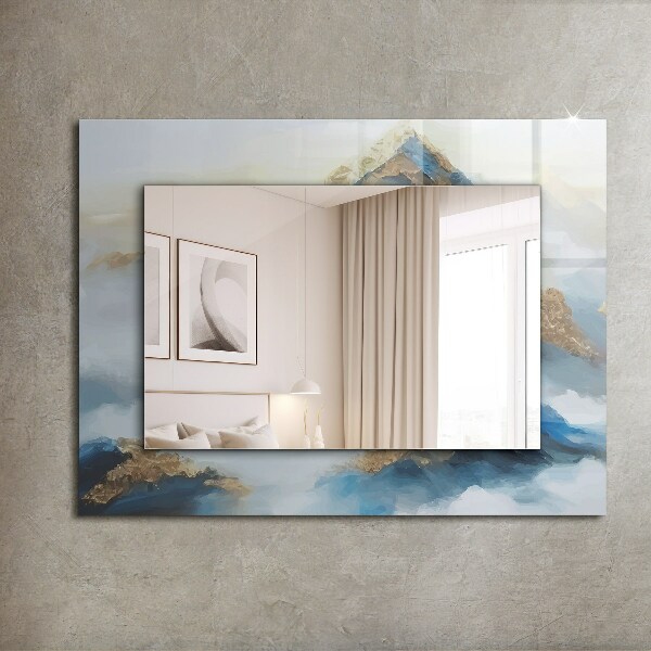 Lustro dekoracyjne prostokątne Motyw etniczny w kolorach