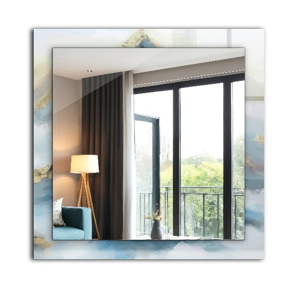 Lustro dekoracyjne prostokątne Motyw etniczny w kolorach