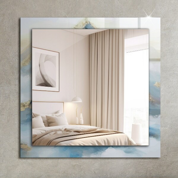 Lustro dekoracyjne prostokątne Motyw etniczny w kolorach