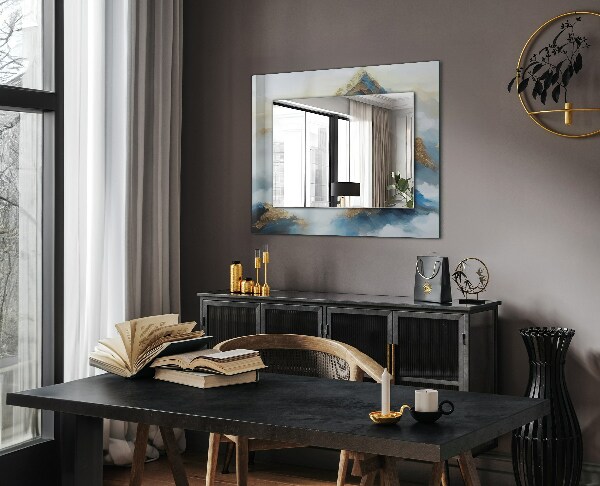 Lustro dekoracyjne prostokątne Motyw etniczny w kolorach