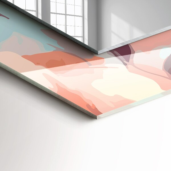 Lustro z nadrukiem dekoracyjne prostokątne Szczęśliwe koty