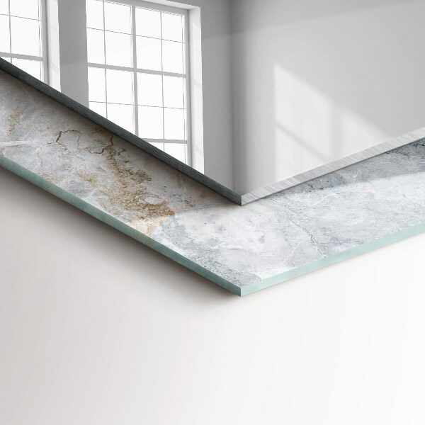 Lustro ramka z nadrukiem prostokątne Abstrakcyjny marmurowy wzór