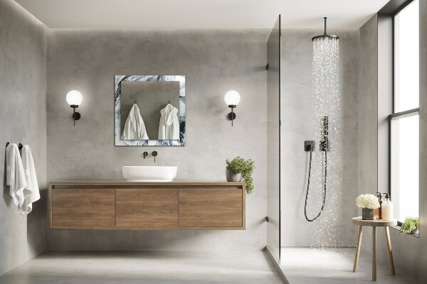 Lustro z nadrukiem dekoracyjne prostokątne Jesienne drzewa