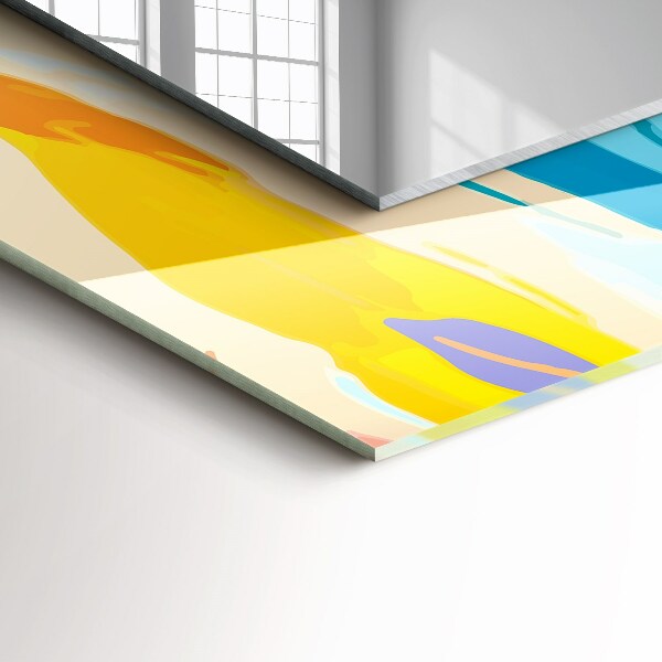 Lustro ścienne dekoracyjne prostokątne Marmurkowy wzór