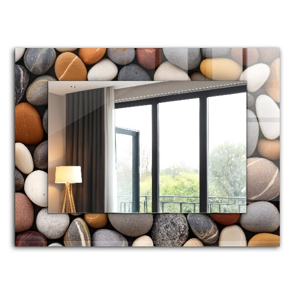 Lustro dekoracyjne prostokątne Część pnia drzewa