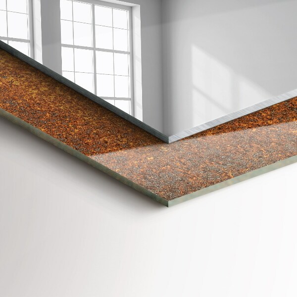 Lustro ramka z nadrukiem prostokątne Abstrakcyjne niebieskie paski