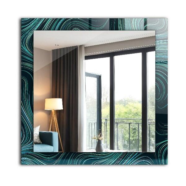 Lustro dekoracyjne prostokątne Teksturowany kamień