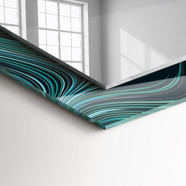 Lustro dekoracyjne prostokątne Teksturowany kamień