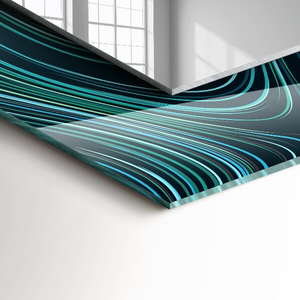 Lustro dekoracyjne prostokątne Teksturowany kamień