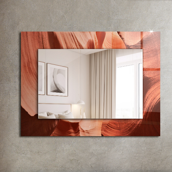 Lustro z nadrukiem dekoracyjne prostokątne Motywacyjna fontanna