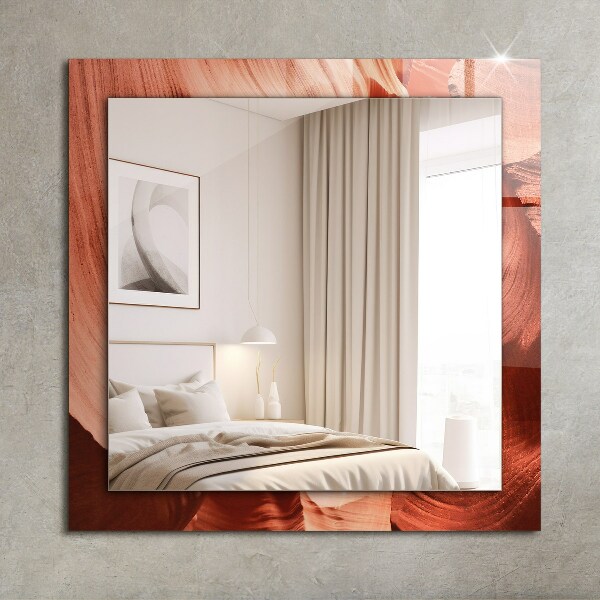 Lustro z nadrukiem dekoracyjne prostokątne Motywacyjna fontanna