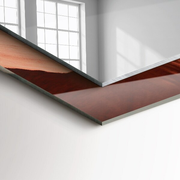 Lustro z nadrukiem dekoracyjne prostokątne Motywacyjna fontanna