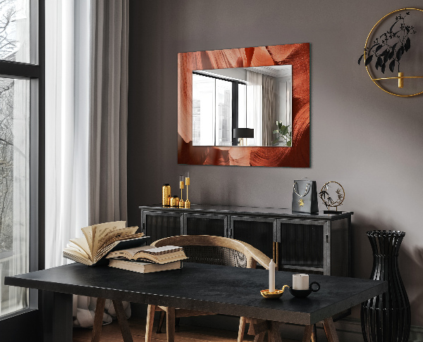 Lustro z nadrukiem dekoracyjne prostokątne Motywacyjna fontanna