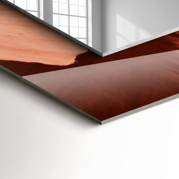 Lustro z nadrukiem dekoracyjne prostokątne Motywacyjna fontanna