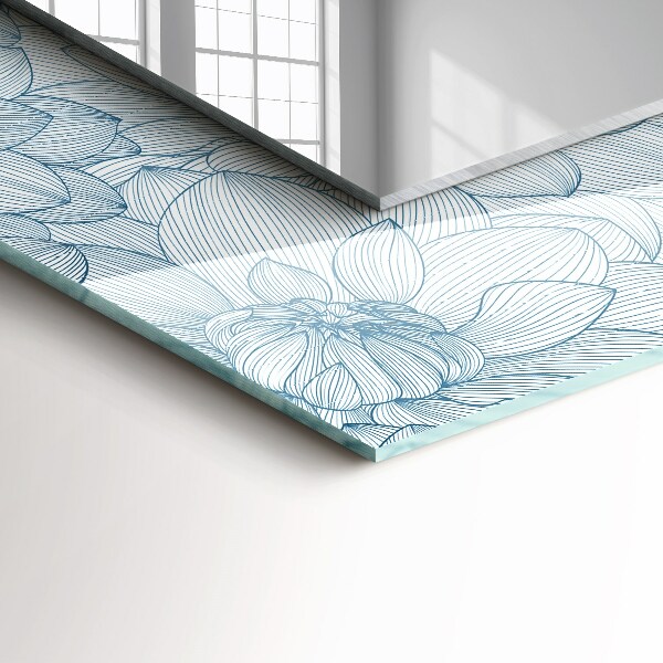 Lustro ścienne dekoracyjne prostokątne Kolorowy list motywacyjny