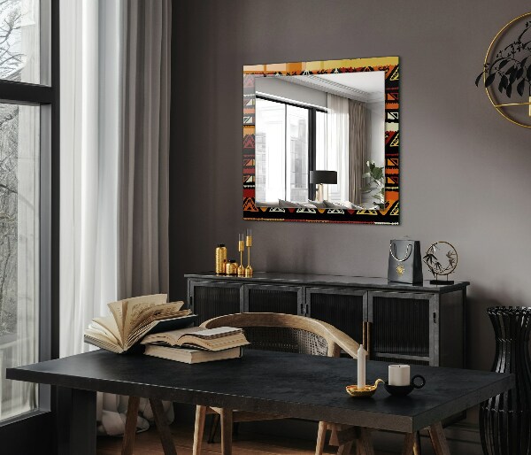 Lustro z drukowaną ramką prostokątne Nawadniany krajobraz