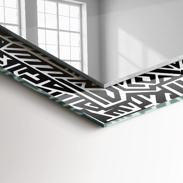 Lustro ścienne dekoracyjne prostokątne Motyw niebieskiej fali