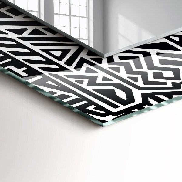 Lustro ścienne dekoracyjne prostokątne Motyw niebieskiej fali