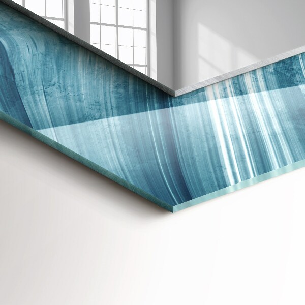 Lustro ścienne dekoracyjne prostokątne Kolibry i kwiaty