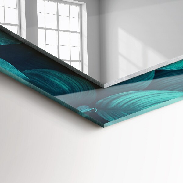 Lustro ścienne dekoracyjne prostokątne Liście miłorzębu