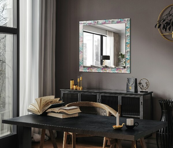 Lustro dekoracyjne prostokątne Abstrakcyjne kolorowe fale