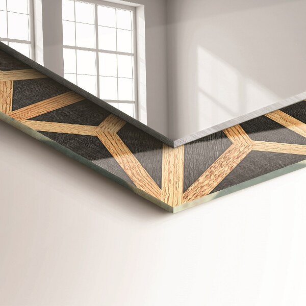 Lustro ramka z nadrukiem prostokątne Geometryczny wzór kości