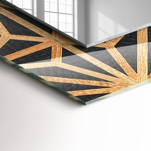 Lustro ramka z nadrukiem prostokątne Geometryczny wzór kości