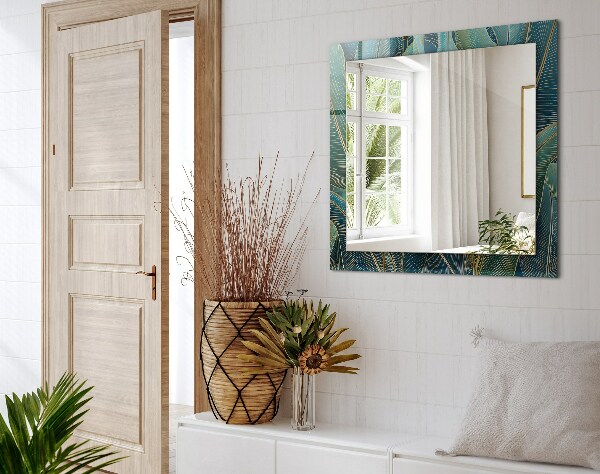 Lustro dekoracyjne prostokątne Mgliste paski