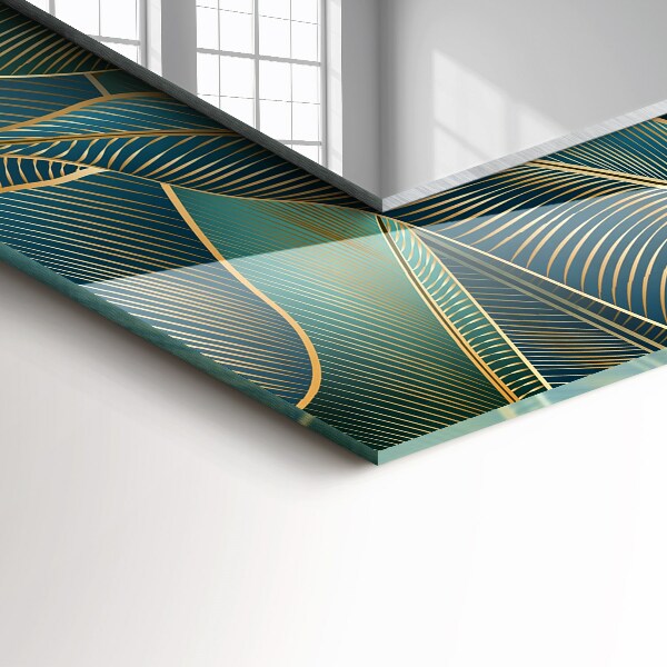 Lustro dekoracyjne prostokątne Mgliste paski