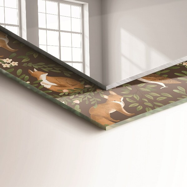 Lustro z nadrukiem dekoracyjne prostokątne Volta i gufo