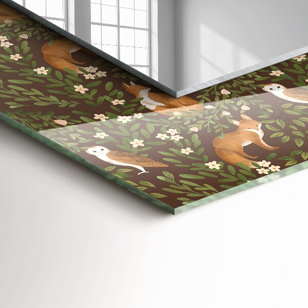 Lustro z nadrukiem dekoracyjne prostokątne Volta i gufo