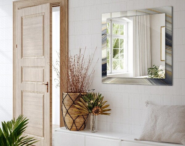 Lustro z drukowaną ramką prostokątne Kolorowa mgła Astrata