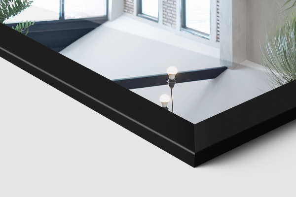 Lustro stojące z czarną ramą 36x156 cm