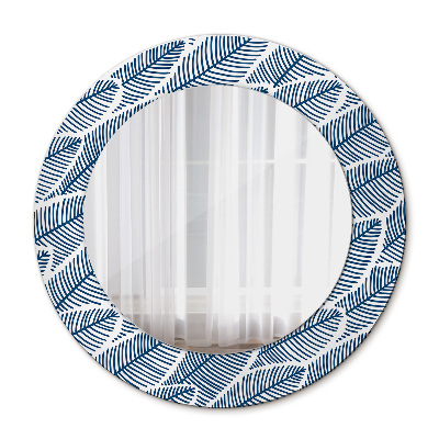 Lustro ścienne dekoracyjne okrągłe Liście