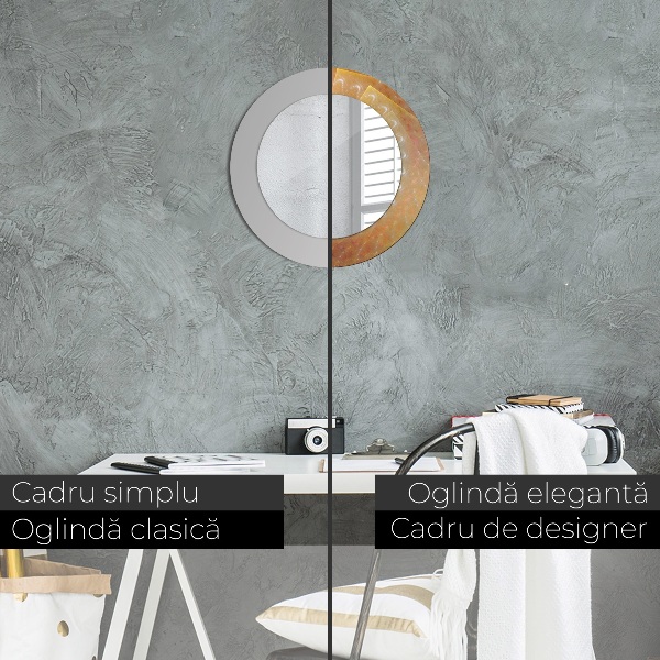 Lustro ścienne dekoracyjne okrągłe Spirala abstrakcja