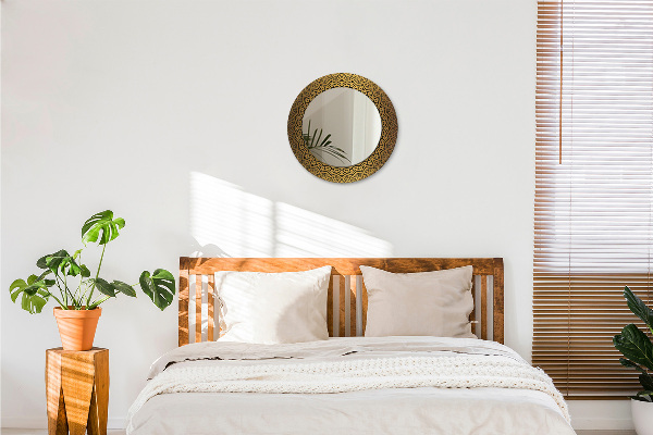 Lustro ścienne dekoracyjne okrągłe Grecki ornament