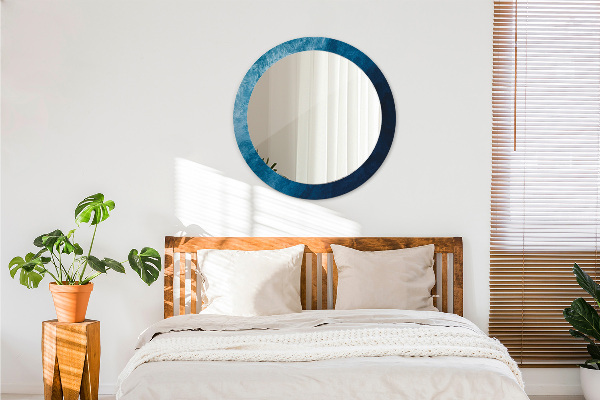 Lustro z drukowaną ramką okrągłe Abstrakcyjna sztuka