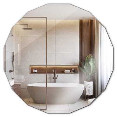 Lustro wielościan nowoczesny dodatek 100x100 cm