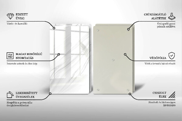 Osłona ściany przy kuchence gazowej Delikatny marmur