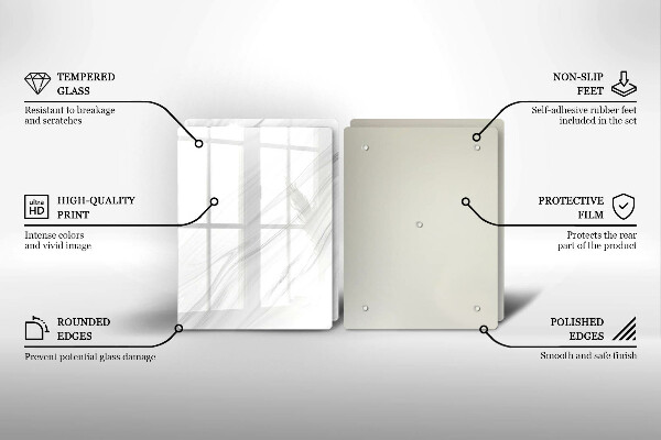 Osłona ściany przy kuchence gazowej Delikatny marmur